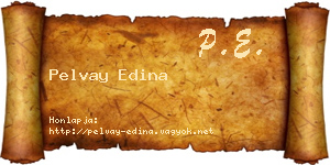 Pelvay Edina névjegykártya